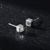 Silver Princess-Cut Crystal Stud Earrings | Womens Stud Earrings Earrings Stud Earrings