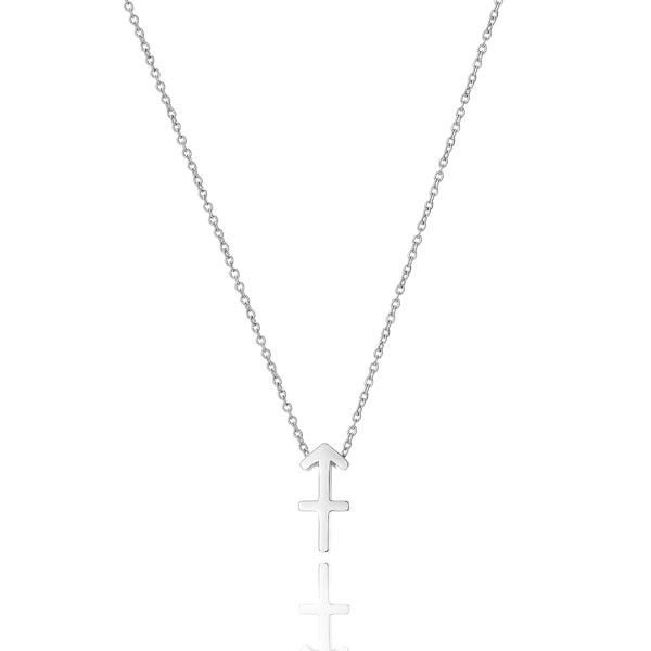 Silver Sagittarius Necklace | Womens Zodiac Necklaces Necklaces Womens