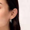 Silver Scorpion Hoop Earrings | Womens Hoop Earrings Drop Earrings Drop Earrings