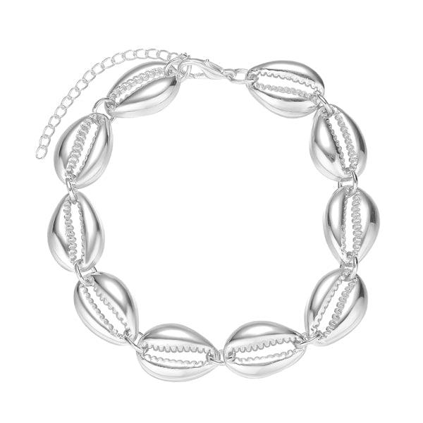 Silver Shell Anklet | Womens Shell Anklets Anklets Beach Anklets