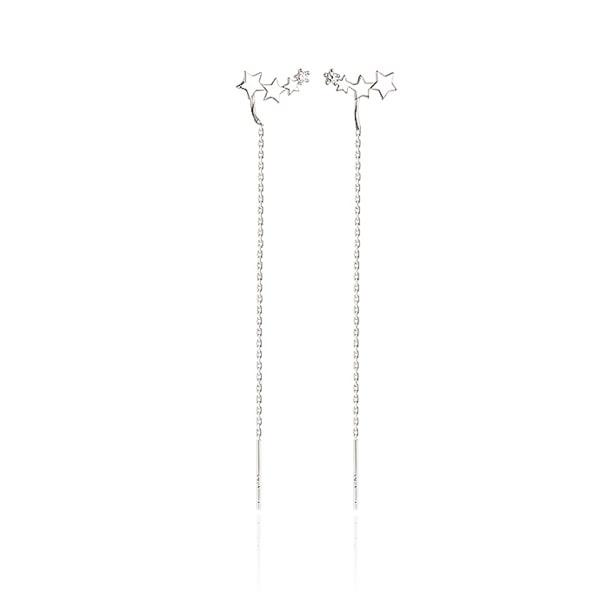 Silver Shooting Star Threader Earrings | Womens Threader Earrings Earrings Threader Earrings