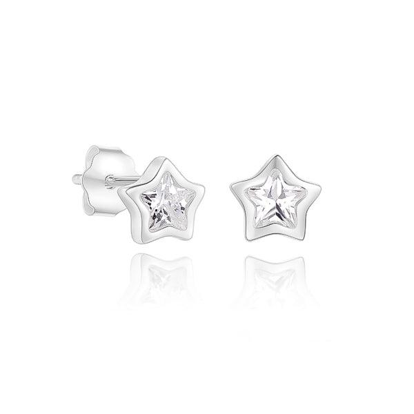 Silver Sparkling Mini Star Stud Earrings | Womens Stud Earrings Earrings Stud Earrings