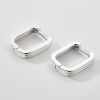 Silver Square Hoop Earrings | Womens Hoop Earrings Earrings Hoop Earrings