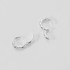 Silver Twinkling Star Huggie Hoop Earrings | Womens Sleeper Earrings Earrings Hoop Earrings