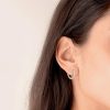 Silver Twist Mini Hoop Earrings | Womens Simple Earrings Earrings Hoop Earrings