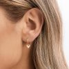 Simple Gold Heart Huggie Hoop Drop Earrings | Womens Sleeper Earrings Drop Earrings Drop Earrings