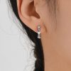 Small Evil Eye Crystal Heart Hoop Earrings | Womens Hoop Earrings Earrings Hoop Earrings