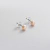 Small Pink Pearl Stud Earrings | Womens Stud Earrings Earrings Simple Earrings