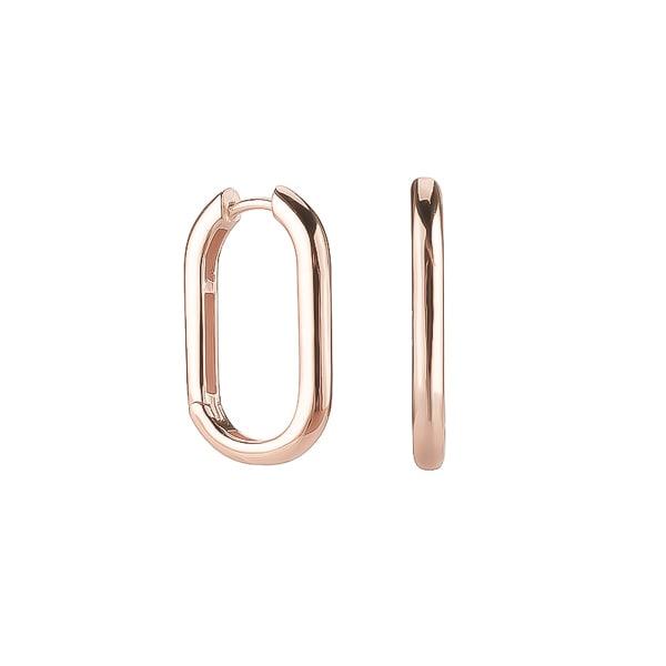 Small Rose Gold Oval Hoop Earrings | Womens Hoop Earrings Earrings Hoop Earrings