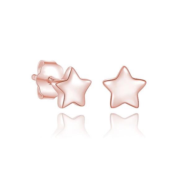 Small Rose Gold Star Stud Earrings | Womens Simple Earrings Earrings Simple Earrings