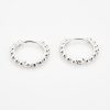 Small Silver Bead Hoop Earrings | Womens Hoop Earrings Earrings Hoop Earrings