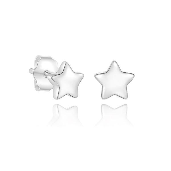 Small Silver Star Stud Earrings | Womens Stud Earrings Earrings Simple Earrings