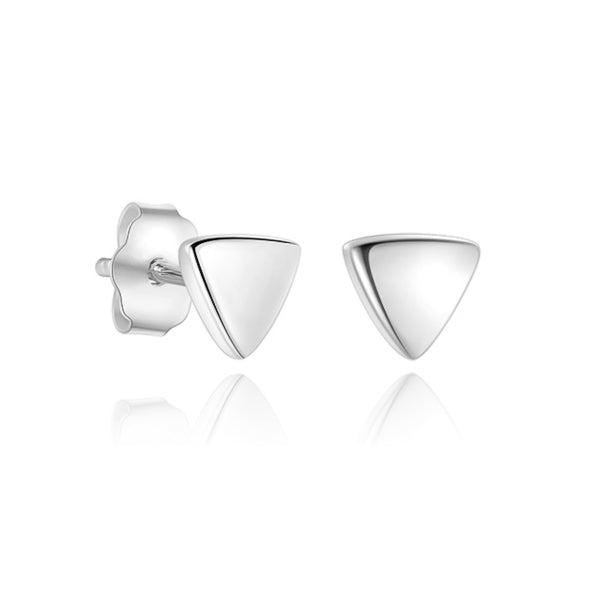 Small Silver Triangle Stud Earrings | Womens Simple Earrings Earrings Simple Earrings