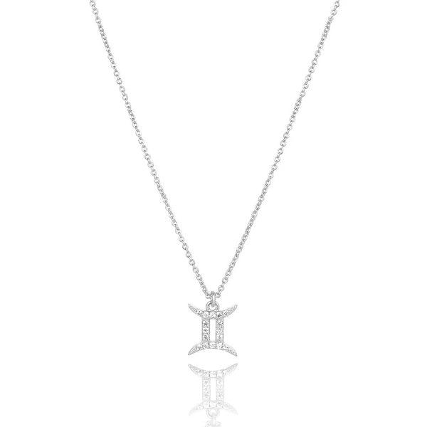 Sterling Silver Gemini Necklace | Womens Sterling Silver Necklaces Necklaces Sterling Silver Necklaces