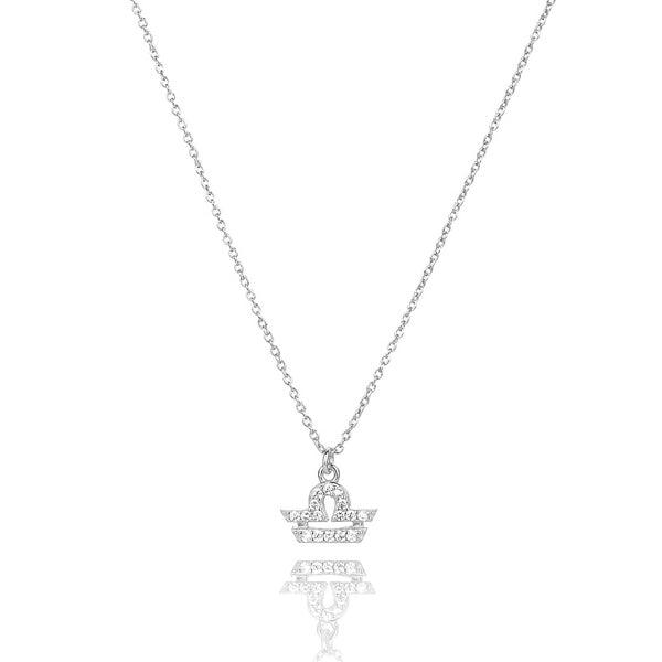 Sterling Silver Libra Necklace | Womens Zodiac Necklaces Necklaces Sterling Silver Necklaces