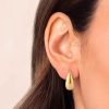 Thick Gold Teardrop Hoop Earrings | Womens Hoop Earrings Earrings Hoop Earrings