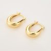 Thick Gold Teardrop Hoop Earrings | Womens Hoop Earrings Earrings Hoop Earrings