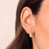 Thick Gold Teardrop Huggie Hoop Earrings | Womens Hoop Earrings Earrings Hoop Earrings