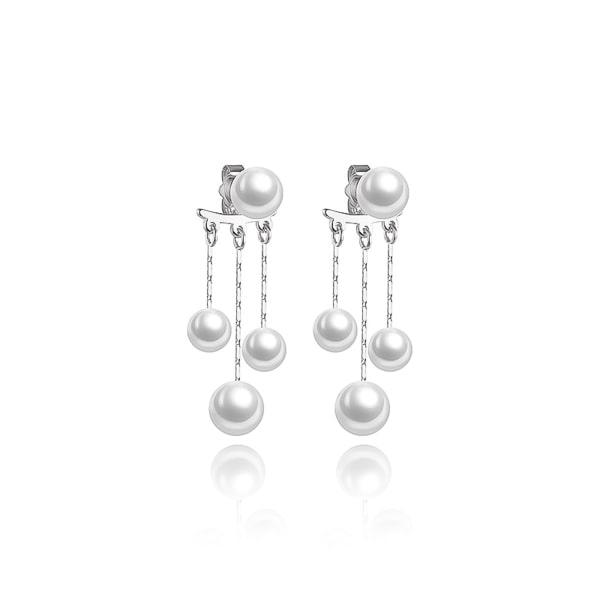 Three Pearl Dangle Earrings | Womens Drop Earrings Drop Earrings Drop Earrings