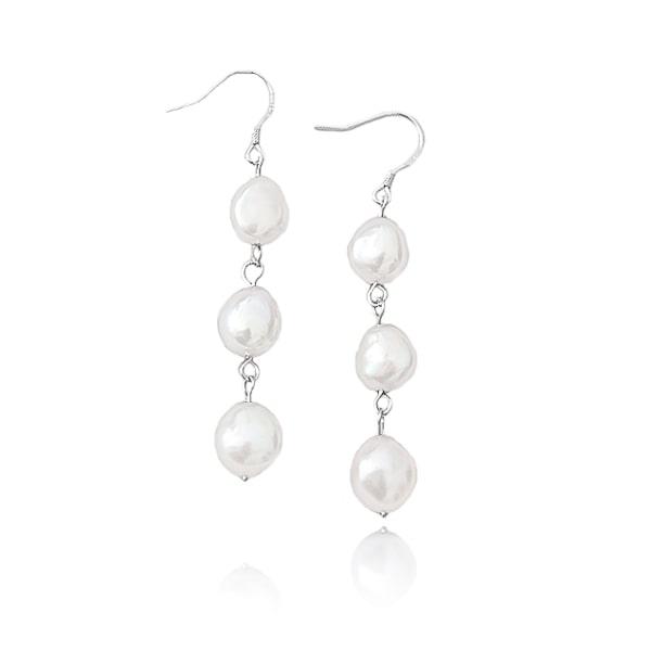 Triple Pearl Drop Earrings | Womens Drop Earrings Drop Earrings Drop Earrings