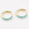 Turquoise Enamel Mini Hoop Earrings | Womens Hoop Earrings Earrings Hoop Earrings