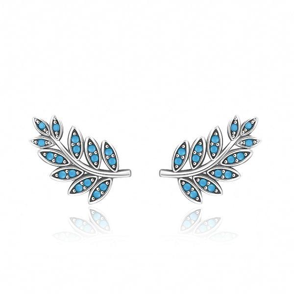 Turquoise Leaf Stud Earrings | Womens Stud Earrings Earrings Stud Earrings