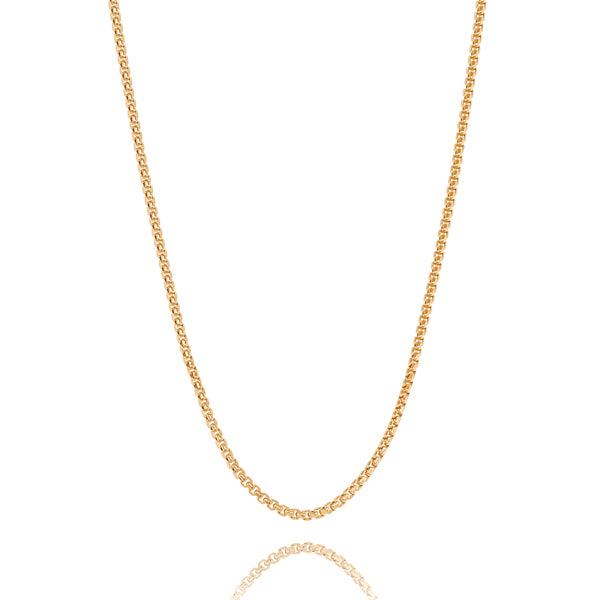 2mm Gold Box Chain Necklace | Womens Chain Necklaces Chain Necklaces Chain Necklaces