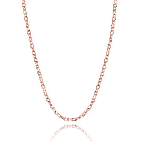 3mm Rose Gold Cable Chain Necklace | Womens Chain Necklaces Chain Necklaces Chain Necklaces