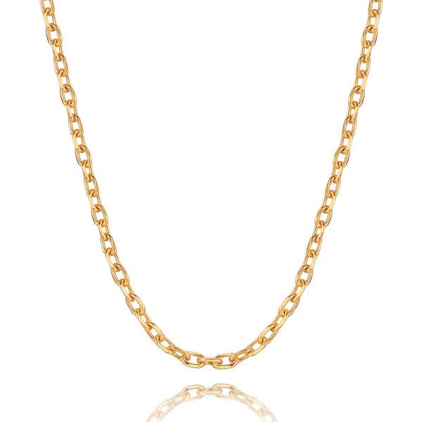 4mm Gold Cable Chain Necklace | Womens Chain Necklaces Chain Necklaces Chain Necklaces