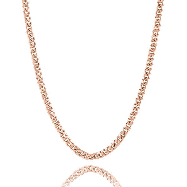 5mm Rose Gold Curb Chain Necklace | Womens Chain Necklaces Chain Necklaces Chain Necklaces