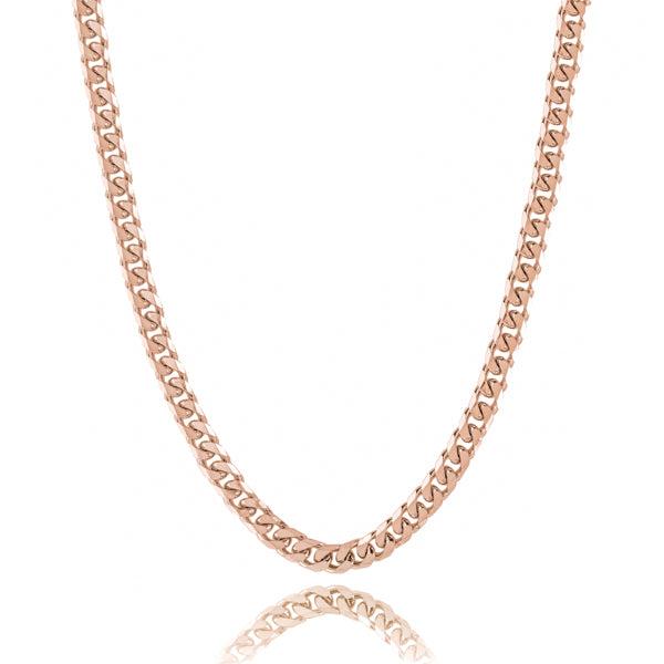 7mm Rose Gold Curb Chain Necklace | Womens Chain Necklaces Chain Necklaces Chain Necklaces