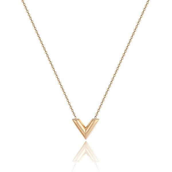 Gold V Necklace | Womens Chain Necklaces Chain Necklaces Chain Necklaces