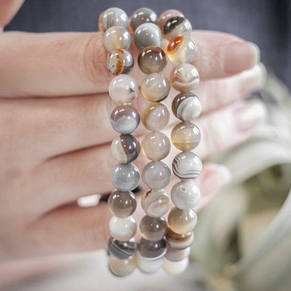 Beaded Agate Bracelet | Womens Gemstone Bracelets Bracelets Crystal Bracelets