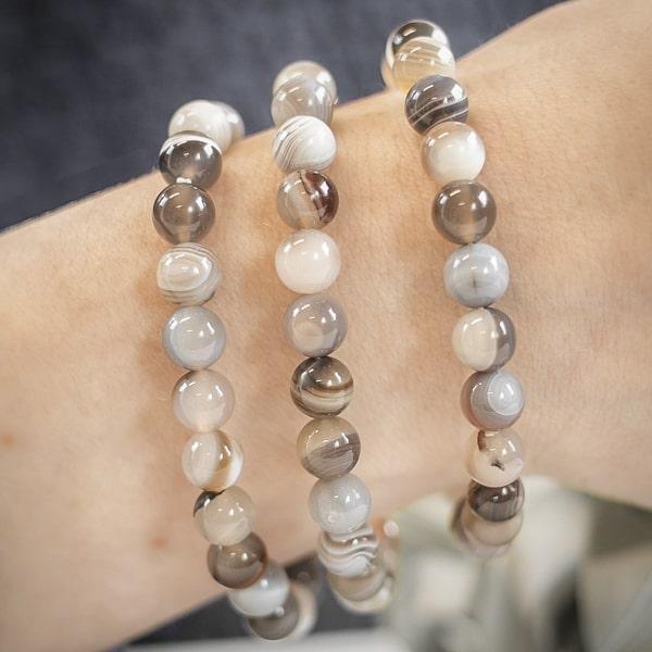 Beaded Agate Bracelet | Womens Gemstone Bracelets Bracelets Crystal Bracelets