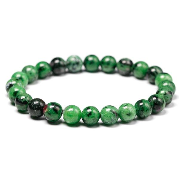 Beaded Ruby Zoisite Bracelet | Womens Meaningful Bracelets Bracelets Crystal Bracelets