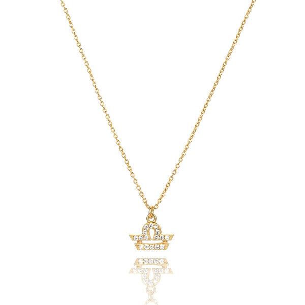 Gold Vermeil Libra Necklace | Womens Zodiac Necklaces Necklaces Sterling Silver Necklaces