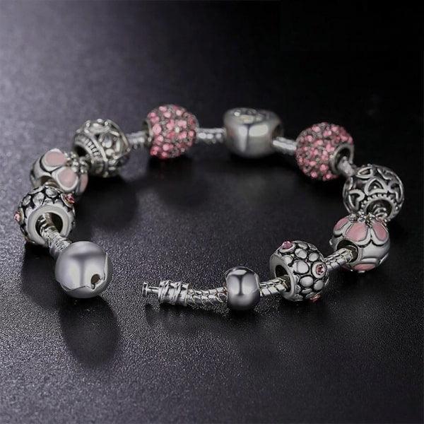 Pink Love Charm Bracelet | Womens Meaningful Bracelets Bracelets Chain Bracelets