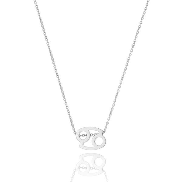 Silver Cancer Necklace | Womens Zodiac Necklaces Necklaces Womens