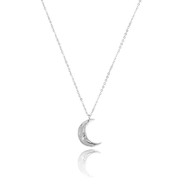 Silver Crescent Moon Necklace | Womens Sterling Silver Necklaces Necklaces Sterling Silver Necklaces