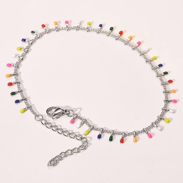 Multicolor Charm Anklet | Womens Chain Anklets Anklets Beach Anklets